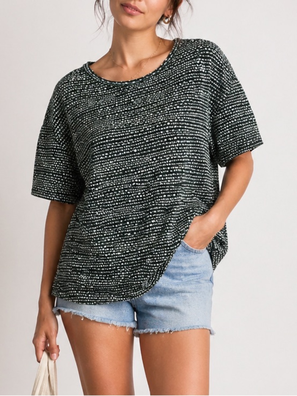 H&M Relaxed Spotted Tee